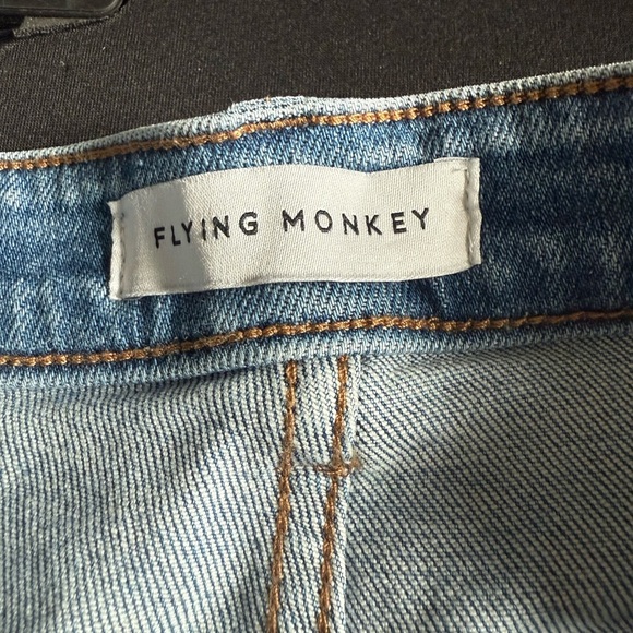 Flying Monkey Light Blue Cropped Jeans Size 26 - Picture 4 of 6